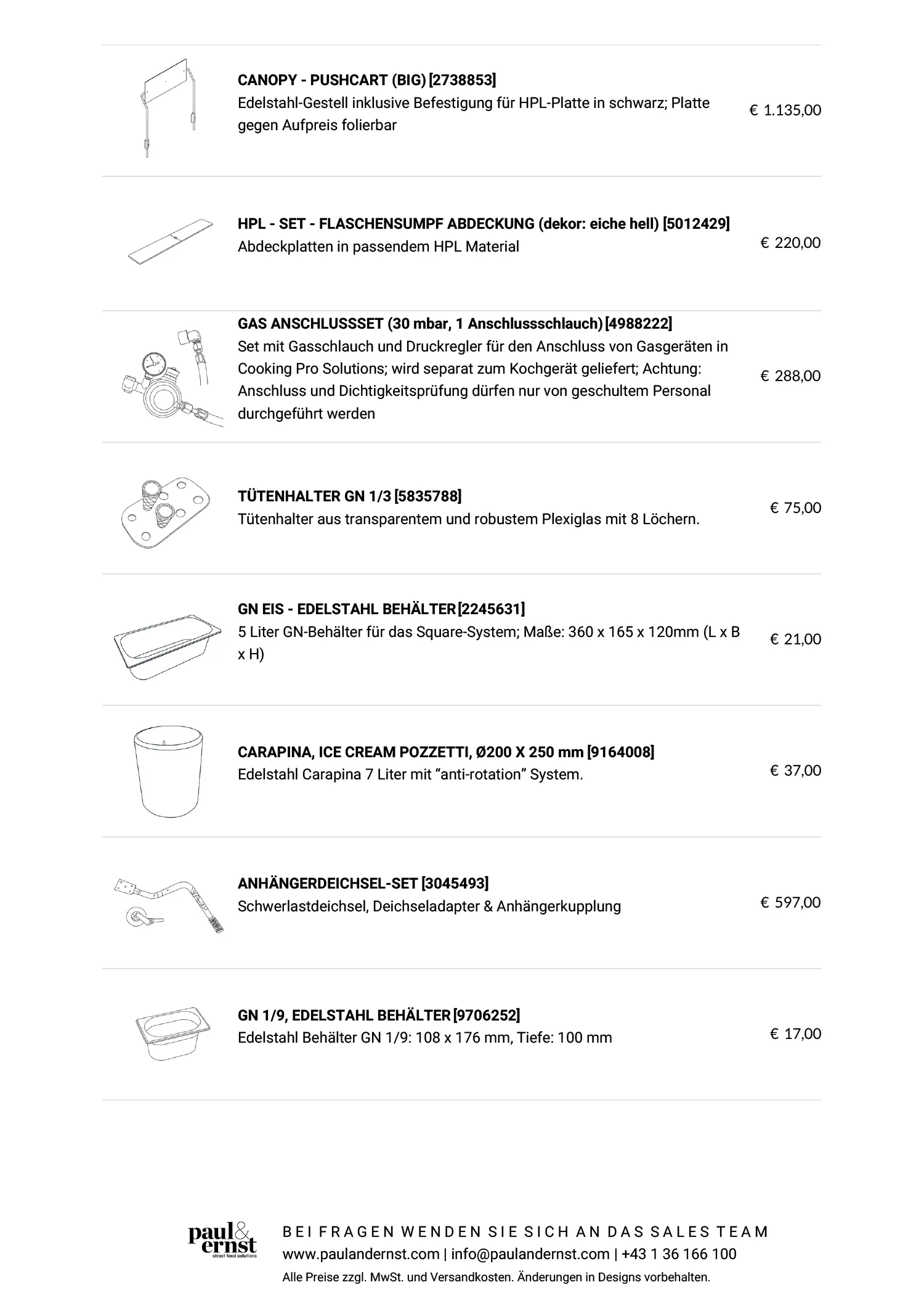 PREISE OPTIONALS & ADDONS 2024-4
